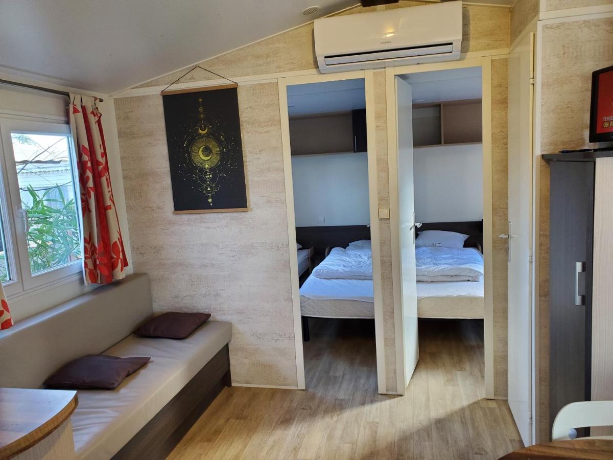 Mobil Home Recent Clim 3Ch Camping3* Piscine Argeles-sur-Mer Exterior photo
